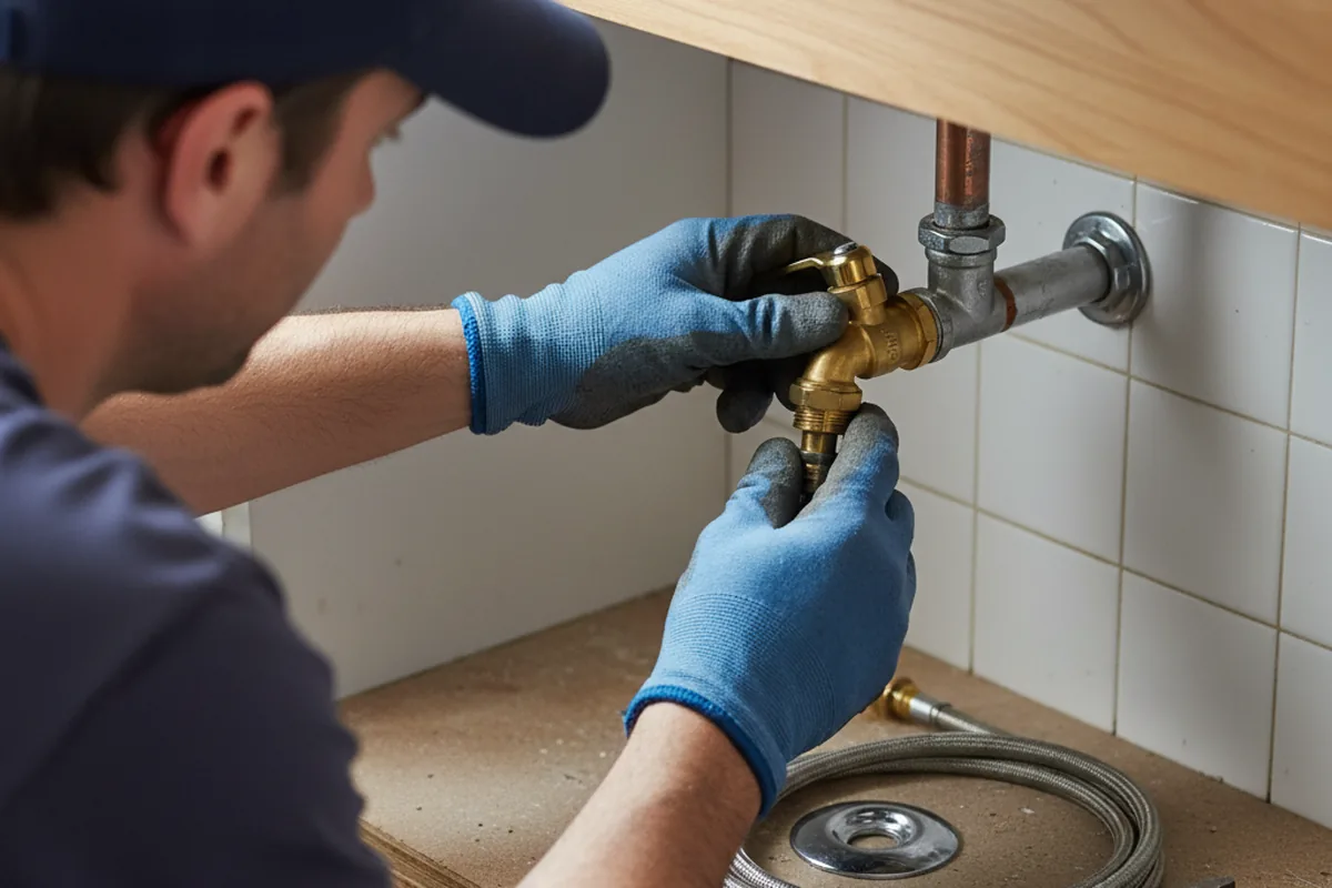 Shutoff valve and fitting work during Emergency Plumbing in Pottstown